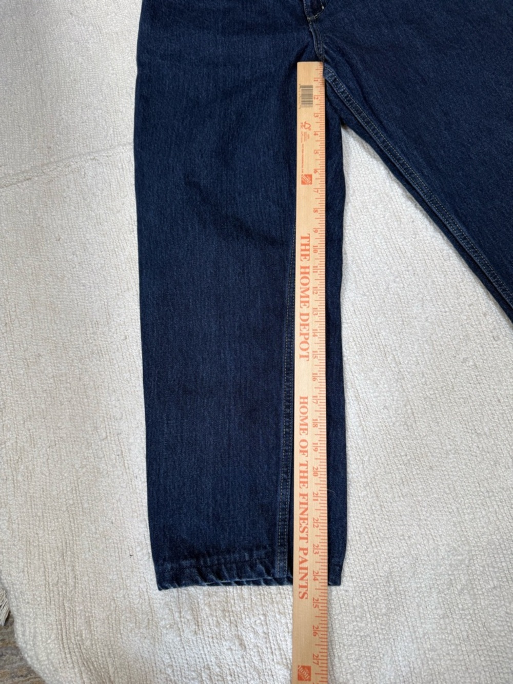 Lands’ End High Rise 100% Cotton Jeans Cropped 24” Inseam Size 14 - Picture 2 of 8